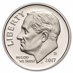 2017-S Roosevelt Dime 50-Coin Roll Proof